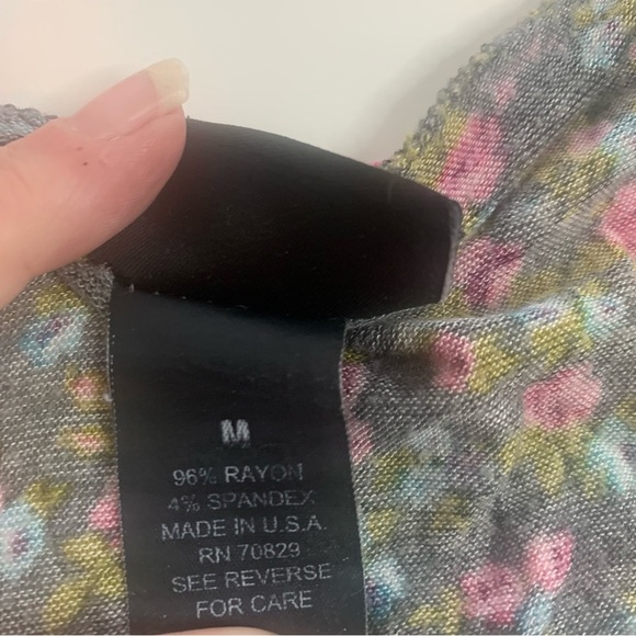 Rue21 Floral Tank Top - Blue and Pink - Picture 4 of 6